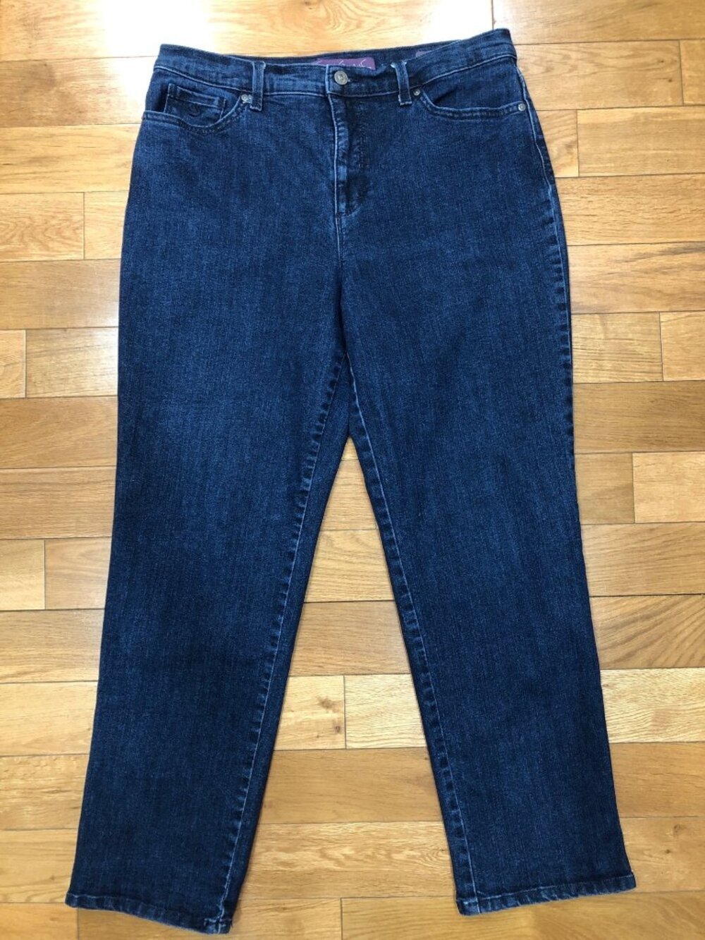 Gloria Vanderbilt Amanda Classic High Rise Tapered Leg Blue Jeans Size 14S